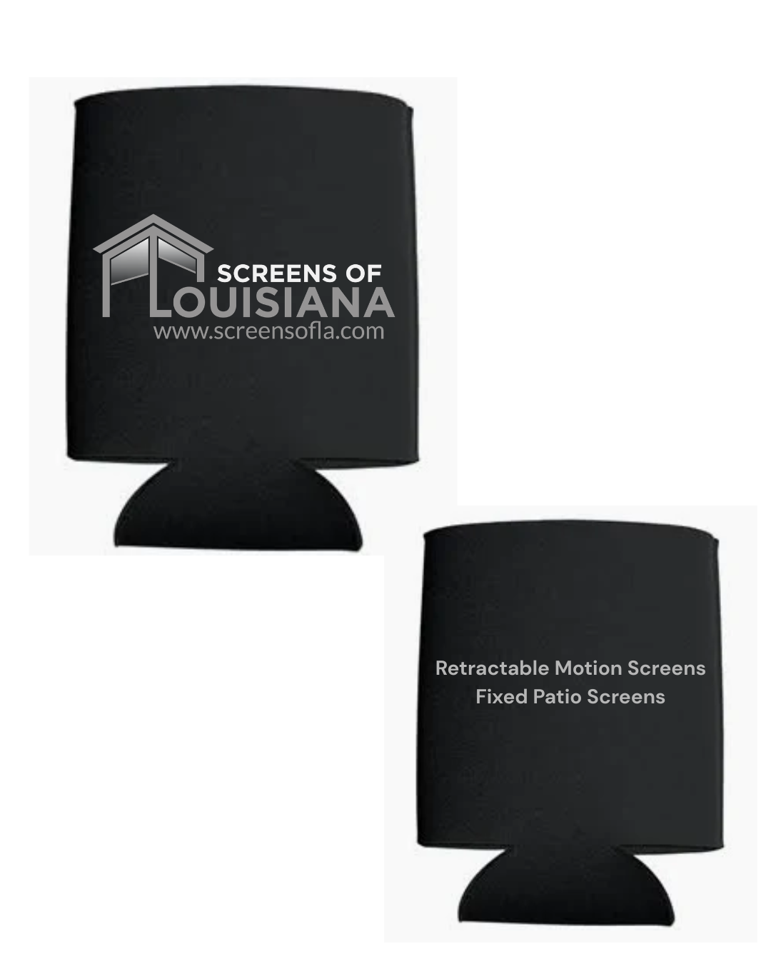 Screens of Louisiana Custom Coozies- White