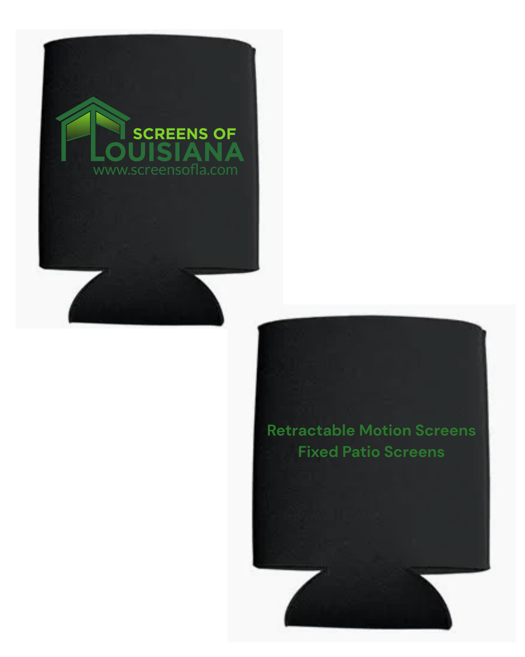 Screens of Louisiana Custom Coozies- Green