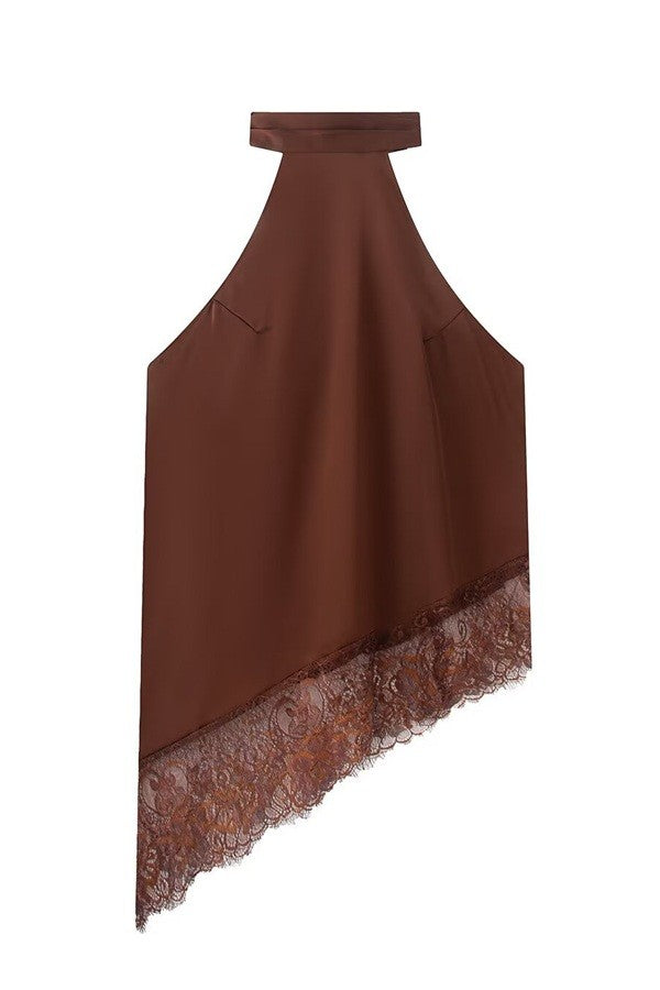 Brown Lace Cami