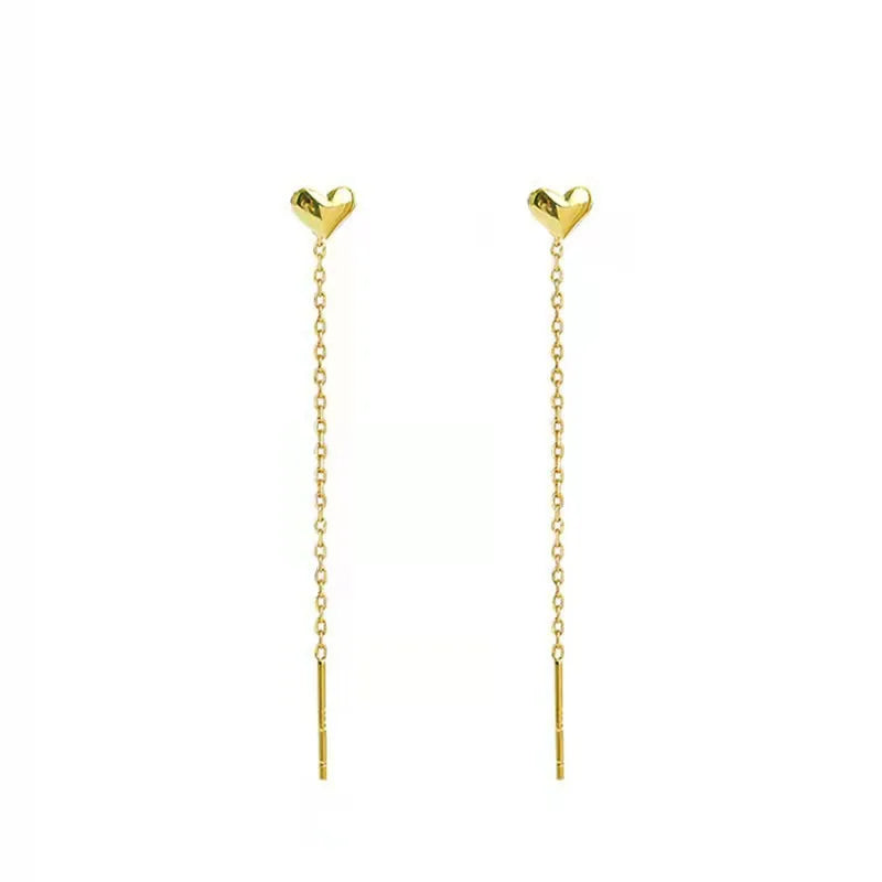 Heart Threader Earrings