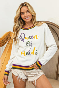 Queen of Mardi Sweater