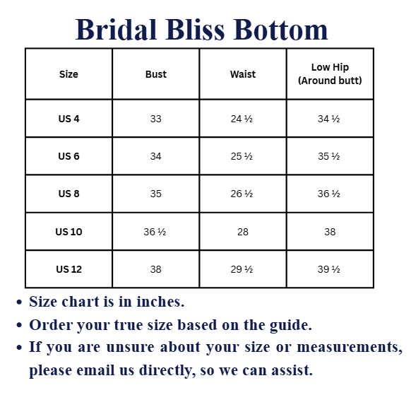 Bridal Bliss Bottom