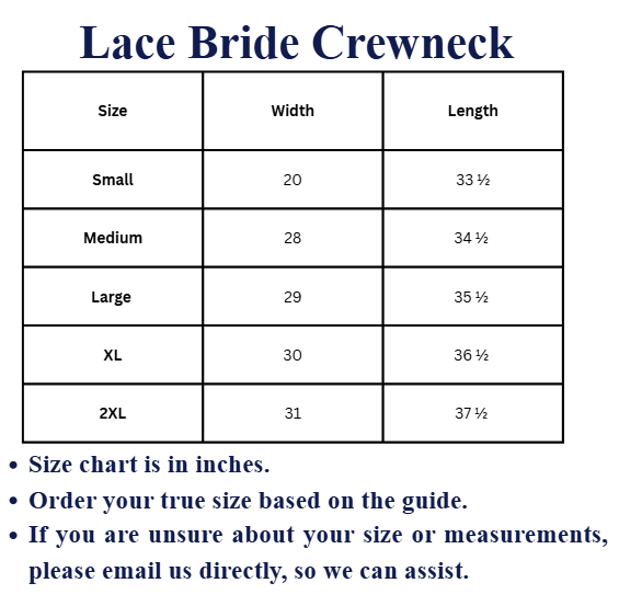 Lace Bride Crewneck