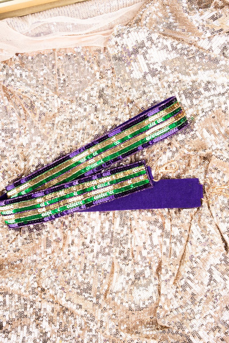 Mardi Gras Beaded Strap