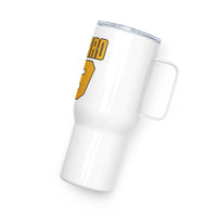 Travel mug with a handle
