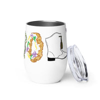 Mardi Gras NOLA Wine tumbler